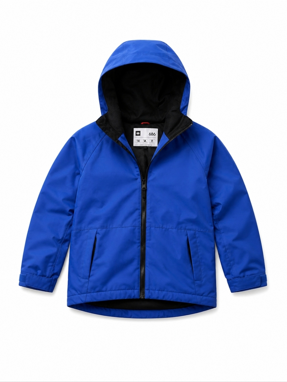 686 Kids Blue Hooded Ski Jacket‎